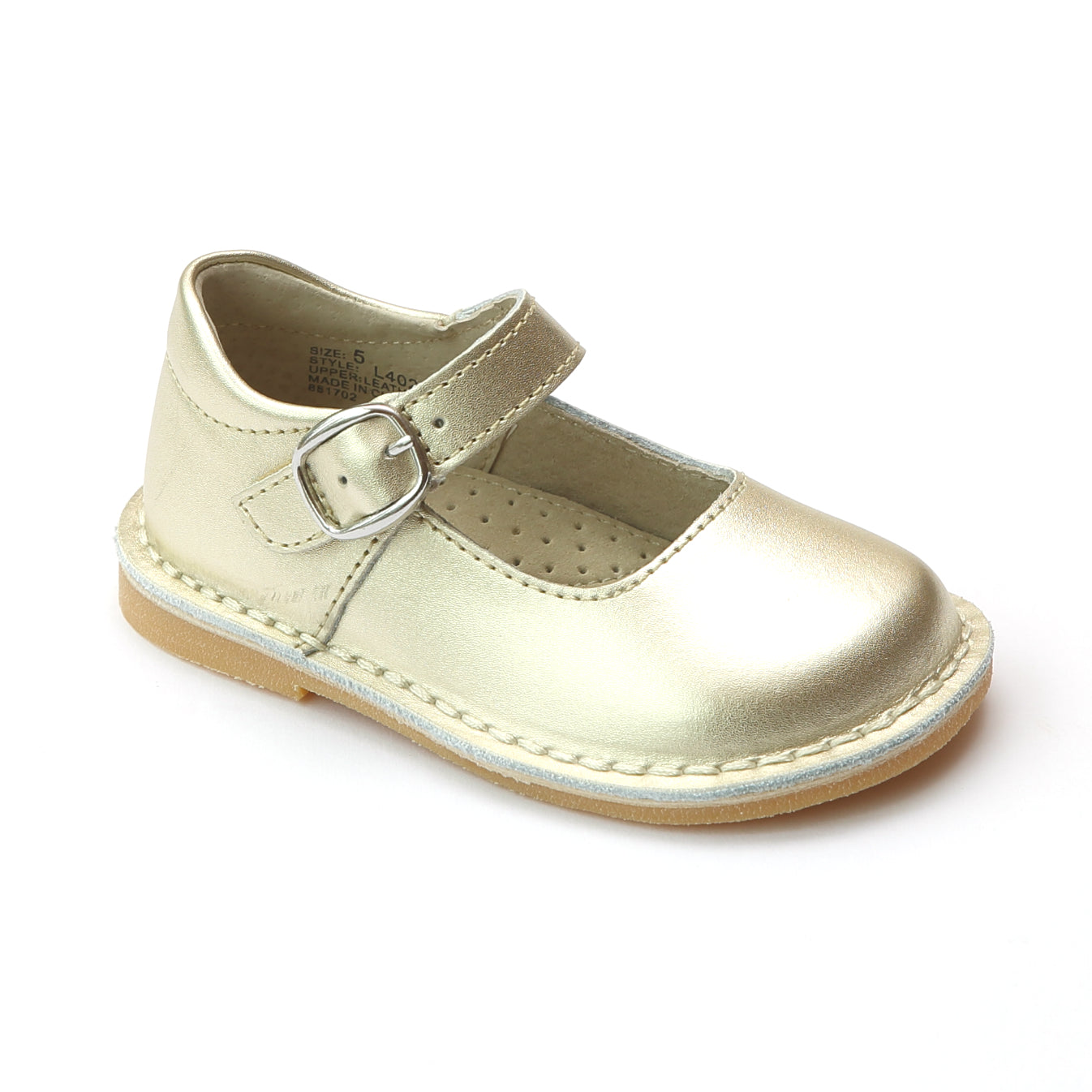 L'Amour Girls Classic Matte Leather Mary Janes – Babychelle